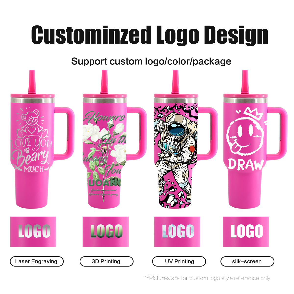 Custom Tumblers Bulk 40oz Leak-proof Flip Straw Wholesale Tumbler Manufacturer