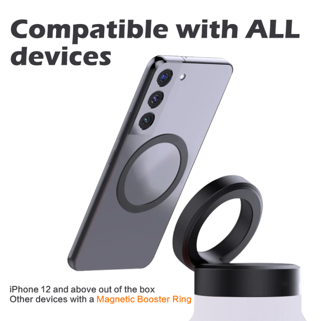 24oz Custom Water Bottles Magnetic Phone Holder Lids Stainless Steel Insulated Tumbler