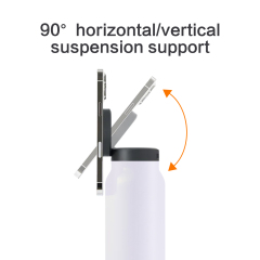 24oz Custom Water Bottles Magnetic Phone Holder Lids Stainless Steel Insulated Tumbler