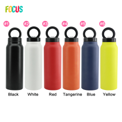 24oz Custom Water Bottles Magnetic Phone Holder Lids Stainless Steel Insulated Tumbler