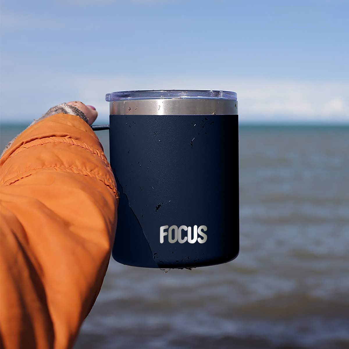 Custom Insulated Tumbler 12oz Powder Coated Bulk Stainless Steel Tumbler with Handle and Lid