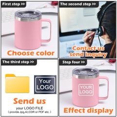 Custom CoffeeTumbler 16oz Mug with Handle Drinkware Wholesale Supplier