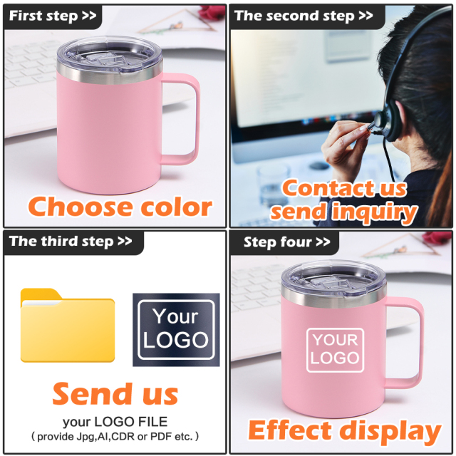 Custom CoffeeTumbler 16oz Mug with Handle Drinkware Wholesale Supplier