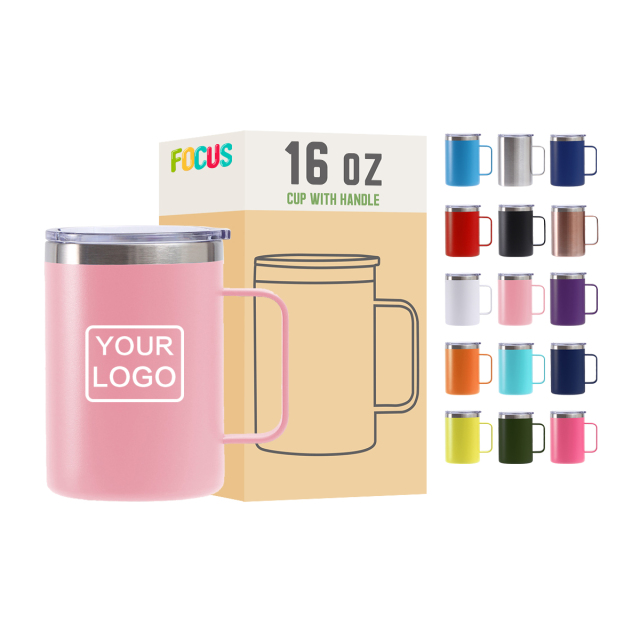 Custom CoffeeTumbler 16oz Mug with Handle Drinkware Wholesale Supplier