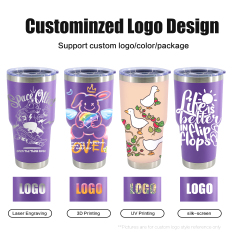 30oz Dark Blue Custom Tumblers with Logo Bulk Laser Print Sport Water Bottles