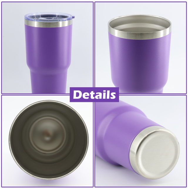 30oz Dark Blue Custom Tumblers with Logo Bulk Laser Print Sport Water Bottles