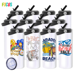 20oz Dual Lids Sublimation Tumbler Blank USA Tumbler Supplier Wholesaler