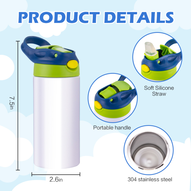 12oz Kids Straight Sublimation Blank Wholesale Sublimation Tumblers