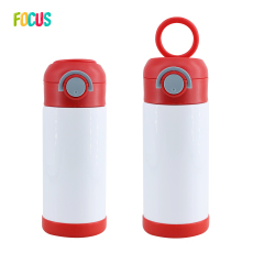 USA Warehouse RTS 12oz Insulated Sports Thermoses Flip Top Kids Tumbler Double Wall Stainless Steel Water Bottle