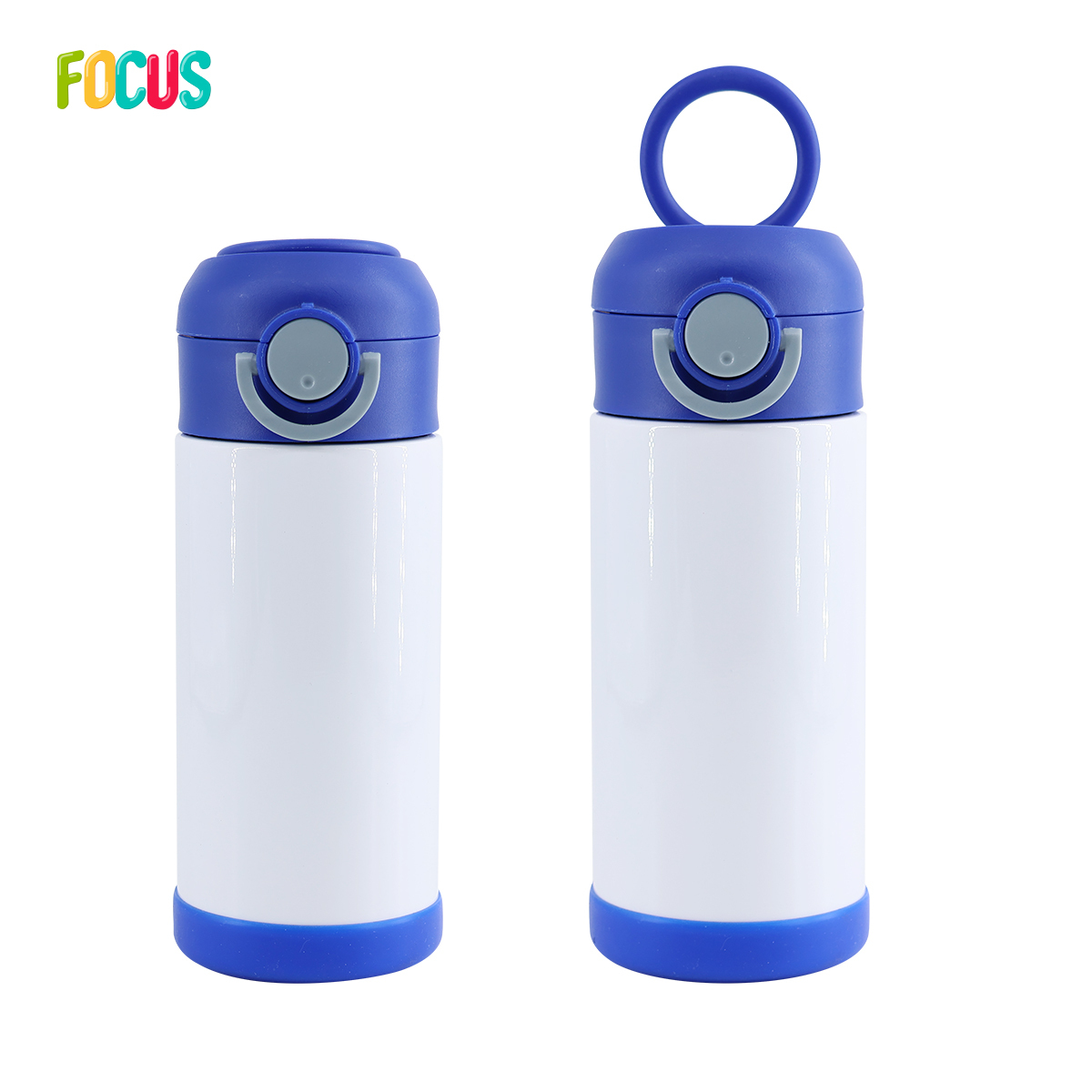 USA Warehouse RTS 12oz Insulated Sports Thermoses Flip Top Kids Tumbler Double Wall Stainless Steel Water Bottle