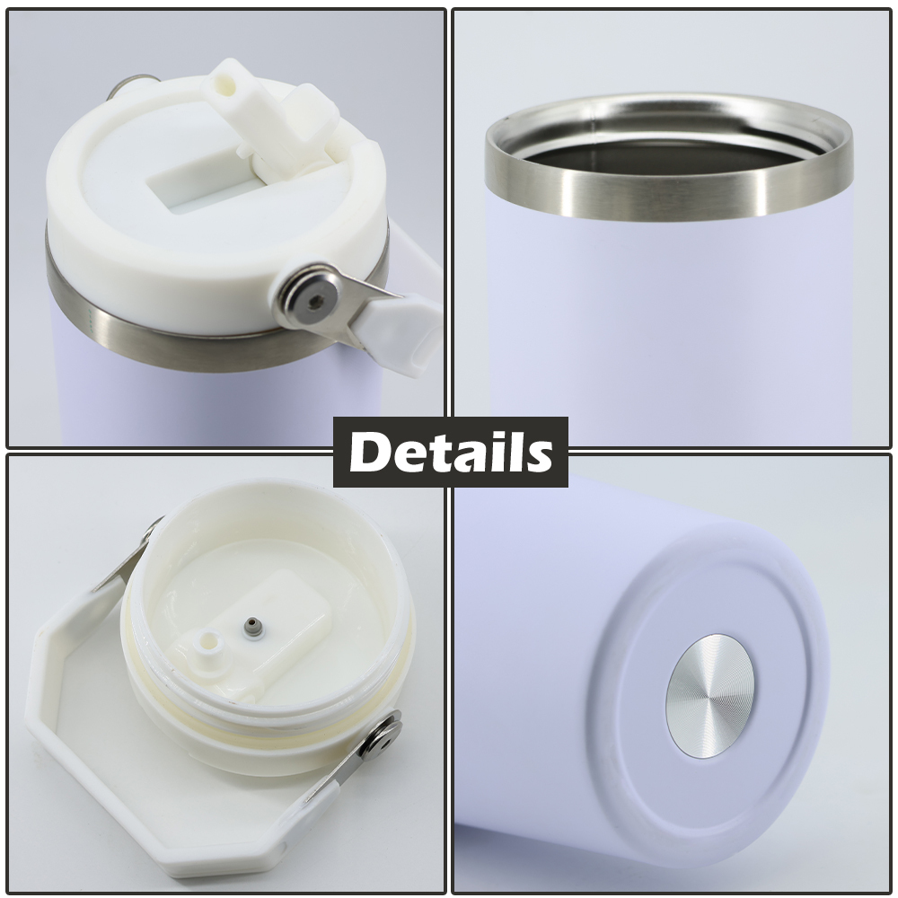 USA tumbler Supplier 20oz White Sublimation Tumbler with Handle for Kids