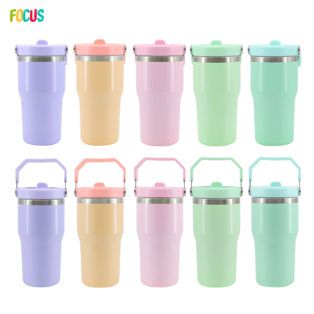USA Tumbler Supplier Macaron Mixed Color 20oz Sublimation Tumbler Blank