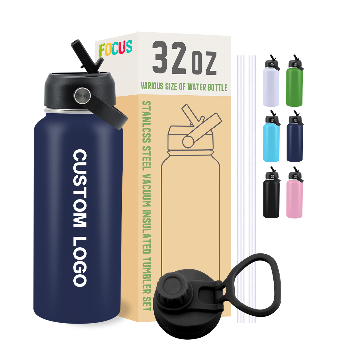 Custom Logo  32 oz Sport Water Bottles