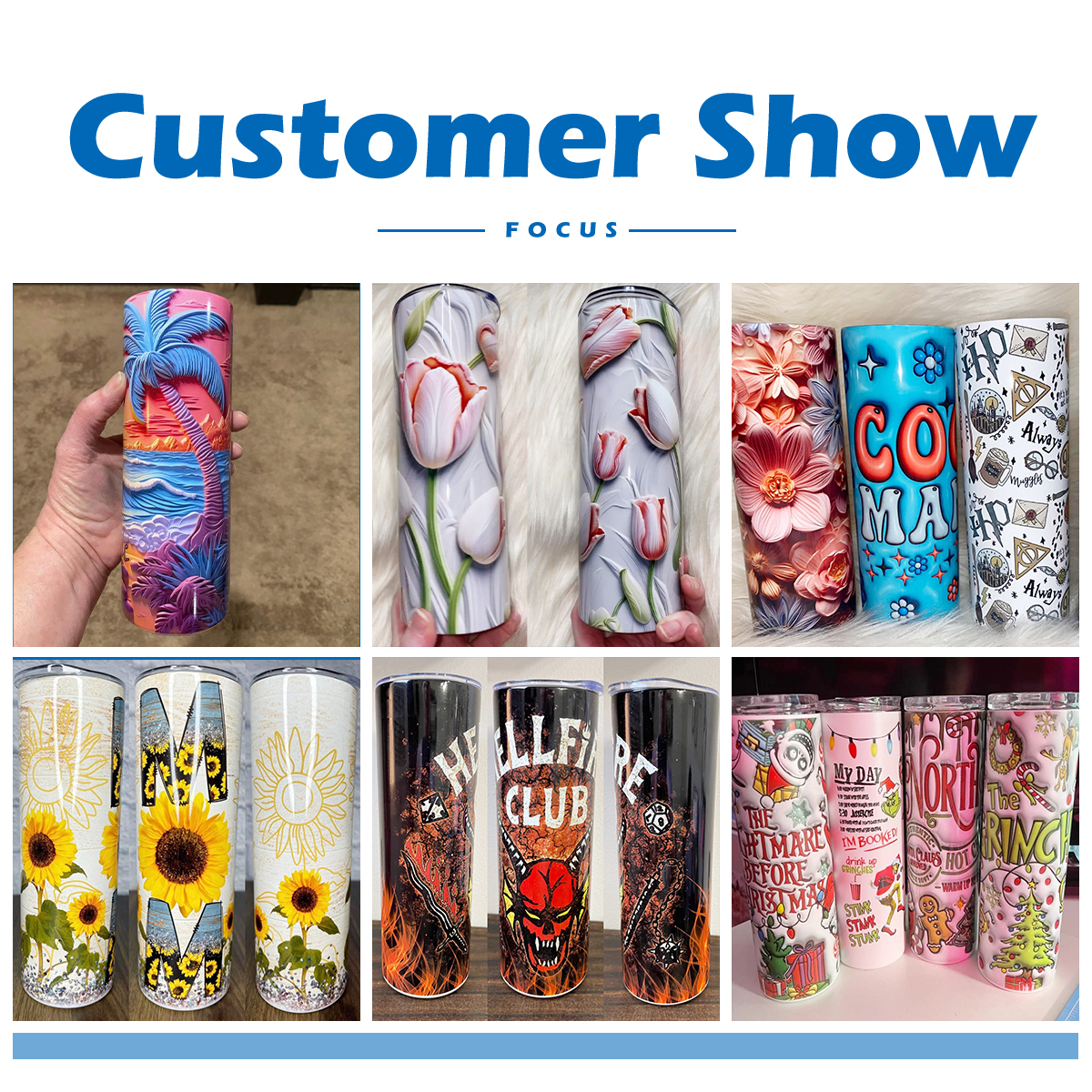 USA Tumbler Supplier Wholesaler 20oz White Straight Glossy Sublimation Tumbler