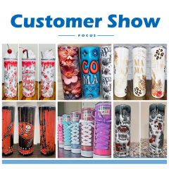 USA Tumbler Supplier Wholesaler 20oz White Straight Glossy Sublimation Tumbler