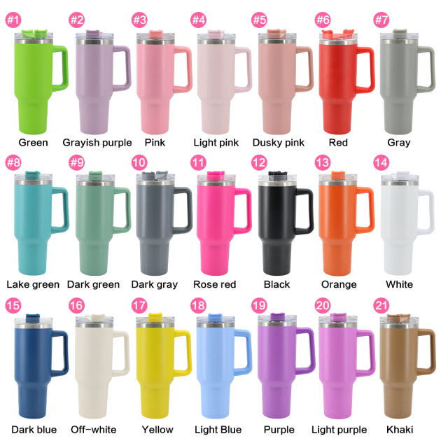 Custom Tumblers with Logo Bulk 40 oz Tumbler With Handle Wholesale Tumbler Cups H1.0