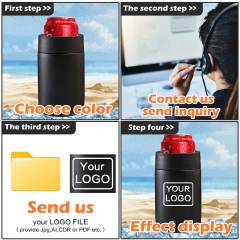 14oz 4 in 1 Can Cooler Mug with Beer Opener Drinkware Wholesale Supplier