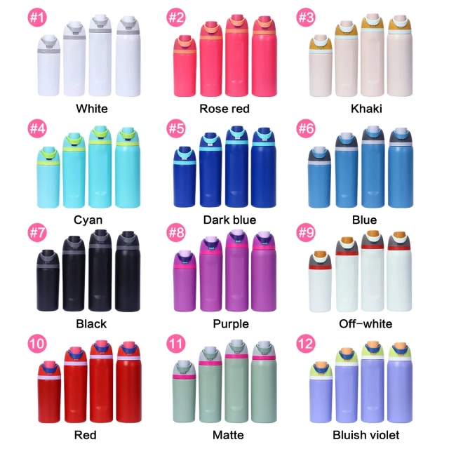 Custom Drink Tumblers 16oz 19oz 24oz 32oz Sport Water Bottles With Handle Ring