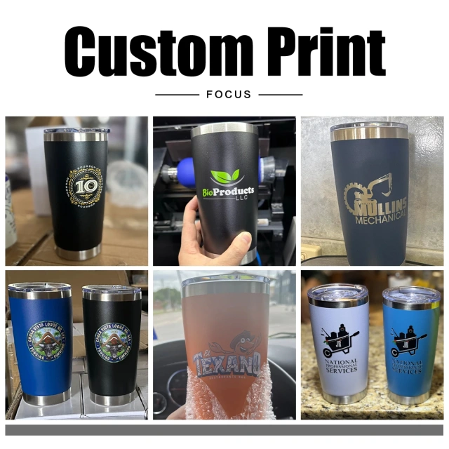 Custom Coffee Tumbler 20oz YETIstyle Stainless Steel Tumbler Cups Bulk