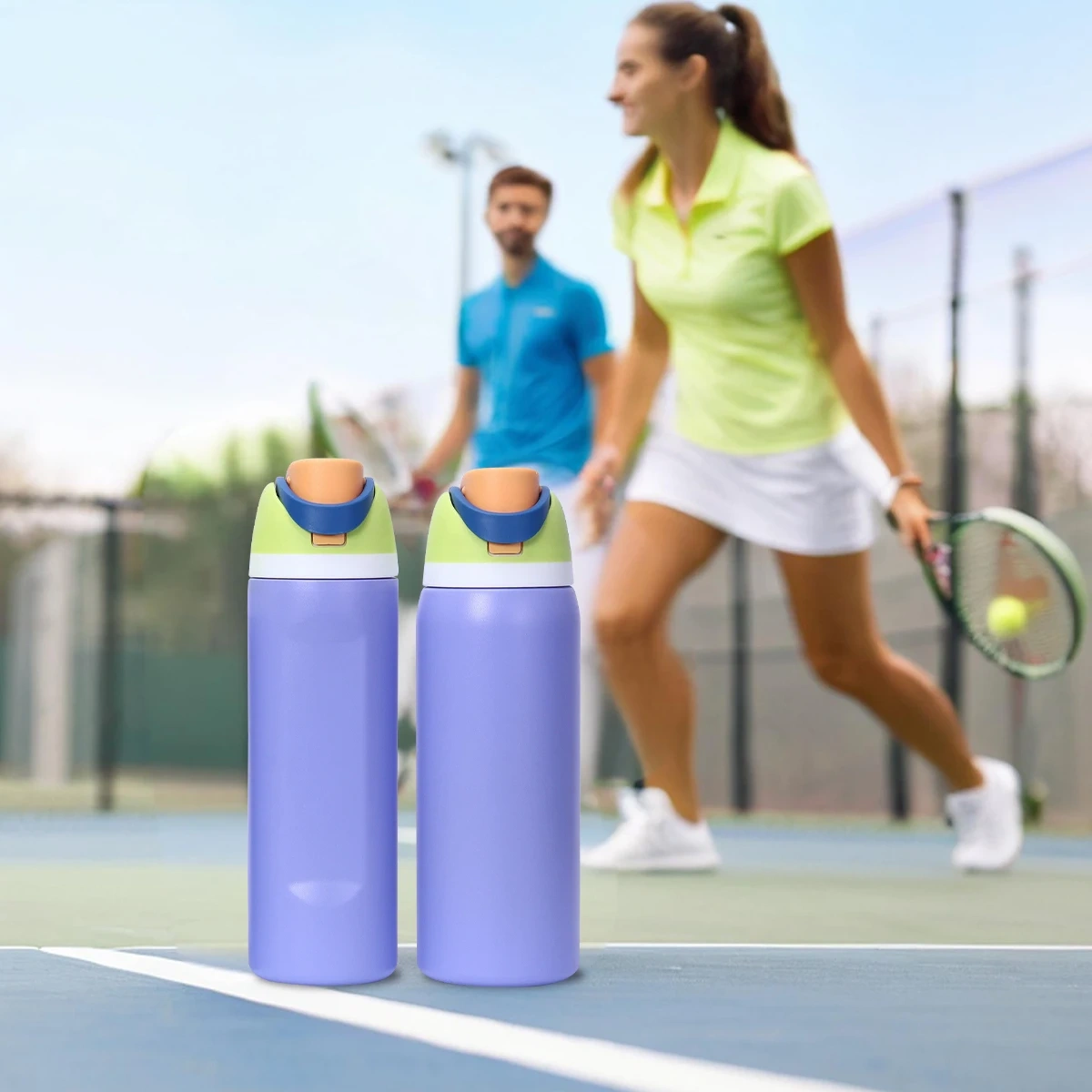 Custom Drink Tumblers 16oz 19oz 24oz 32oz Sport Water Bottles With Handle Ring