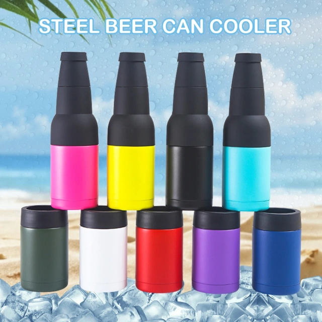 Stainless Steel Insulated Tumbler 14OZ Custom Can Cooler