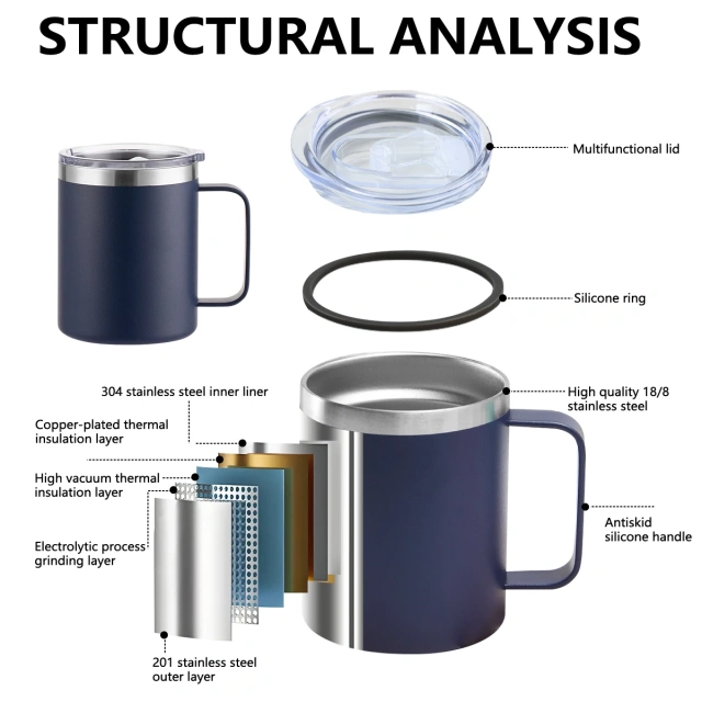 Custom tumbler cups 12OZ Coffee Camping Mug Wholesale Tumbler Cups