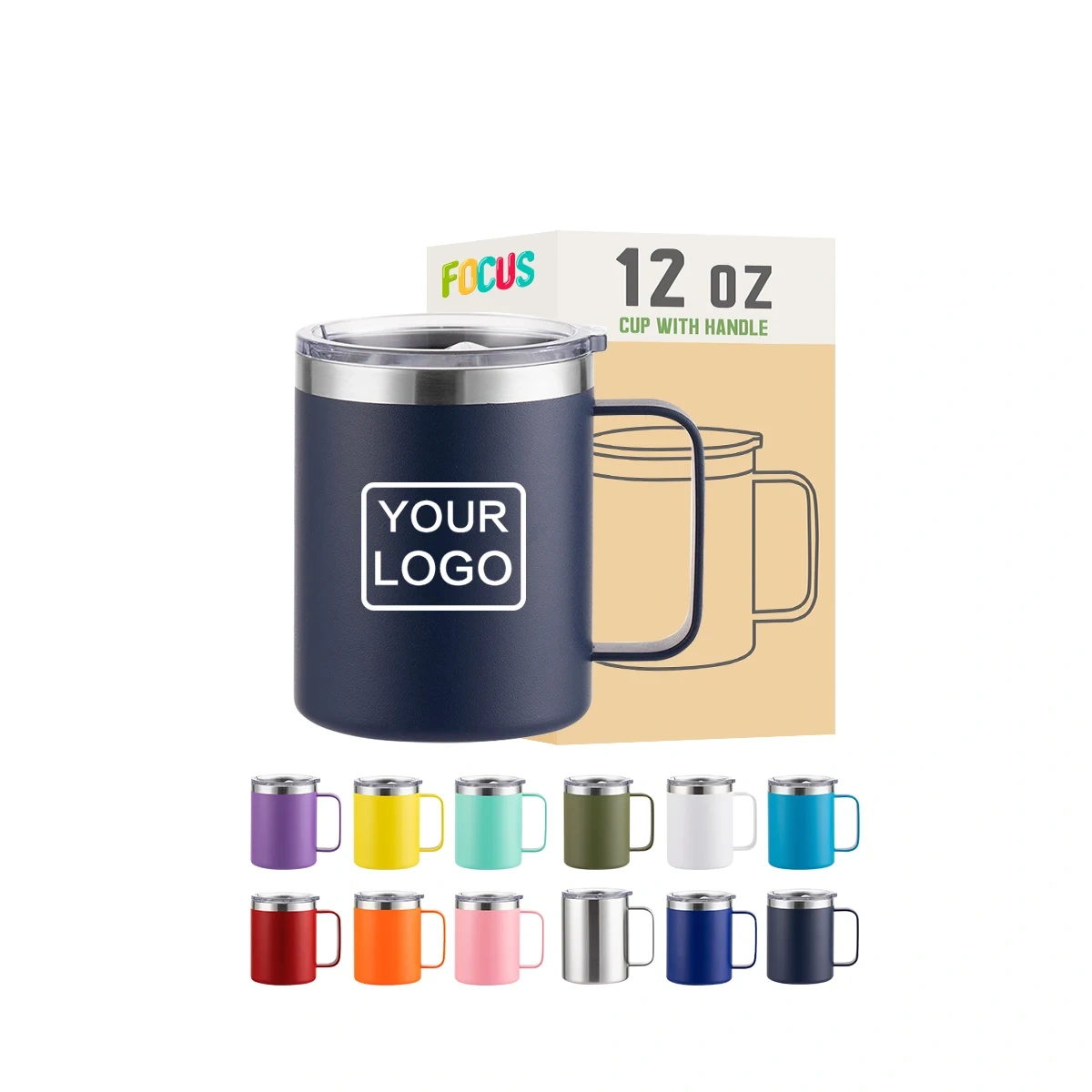 Custom tumbler cups 12OZ Coffee Camping Mug Wholesale Tumbler Cups