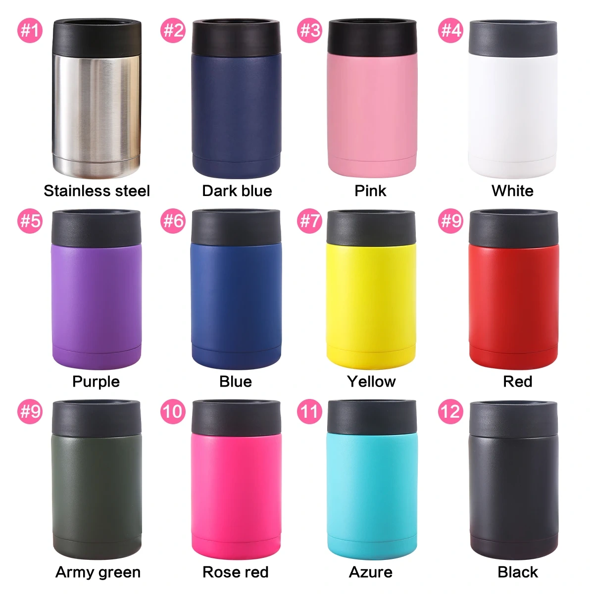 Stainless Steel Insulated Tumbler 14OZ Custom Can Cooler