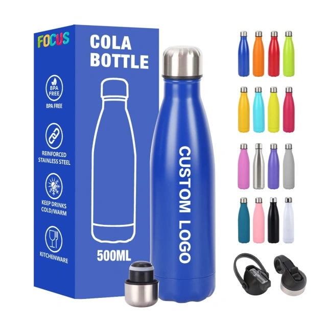 500ml Custom Water Bottles Klein Blue Cola Mugs Wholesale Tumbler Cups