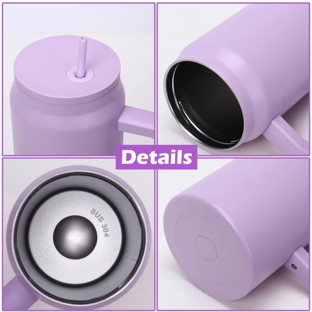 Custom Water Bottles 50oz Purple Stainless Steel Insulated Tumbler