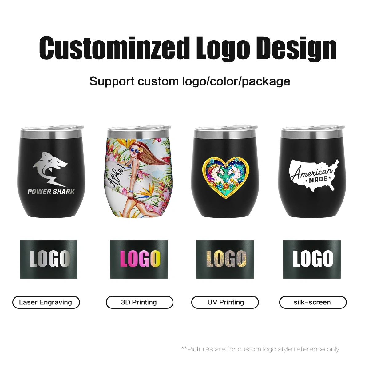 Custom Coffee Tumbler 12oz Blue Wine Egg Coffee Mug with Lid and Straw