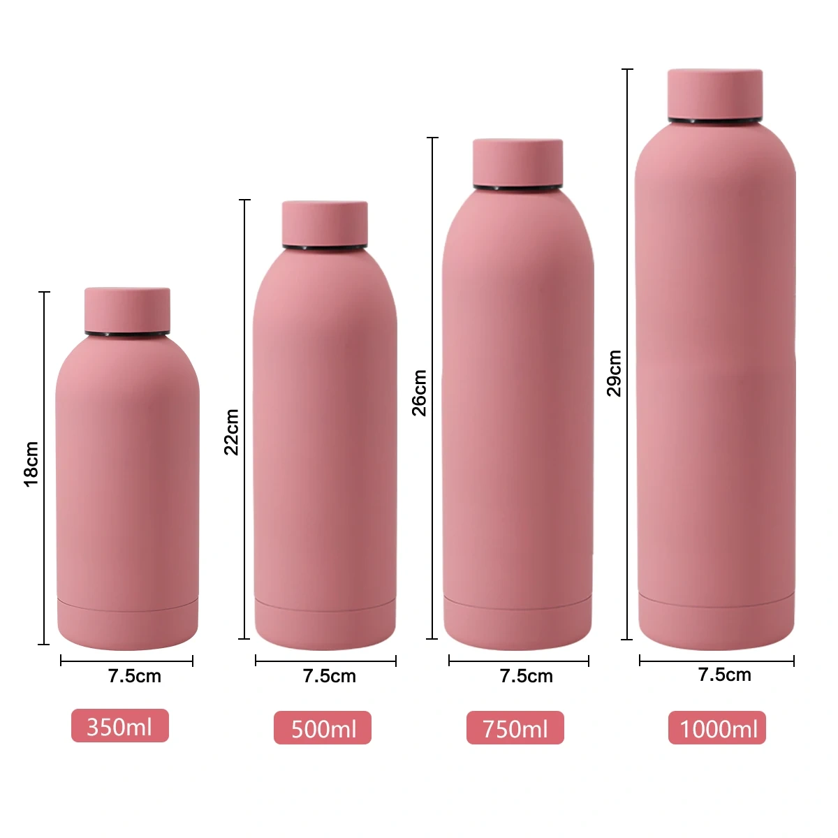 350ml Custom Water Bottles for Kids Personality Mugs with Rubber Handle Matte Coffee Cup