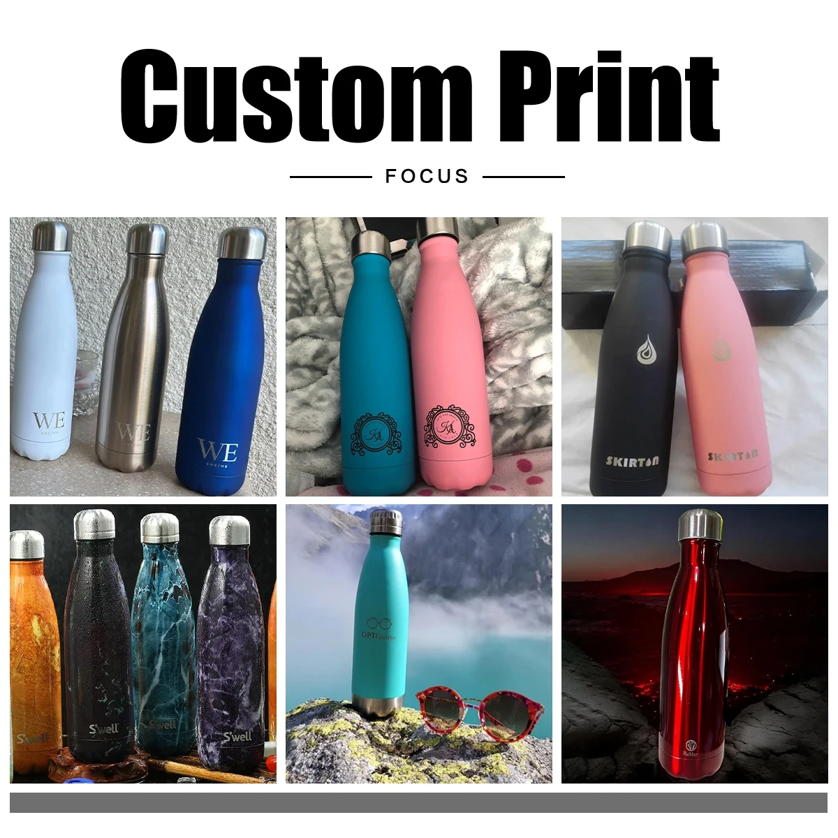 500ml Custom Water Bottles Klein Blue Cola Mugs Wholesale Tumbler Cups