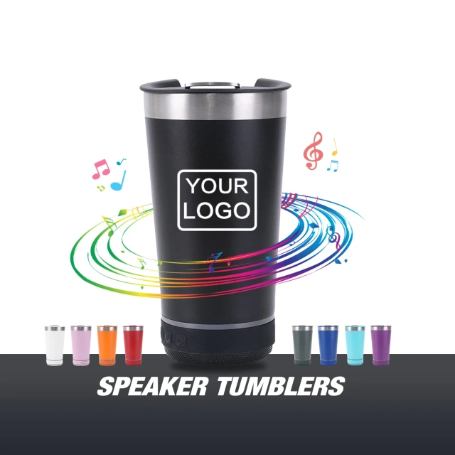 16oz Multifunction Wireless Bluetooth Speaker Outdoor Party Smart Beer Mug with Opener