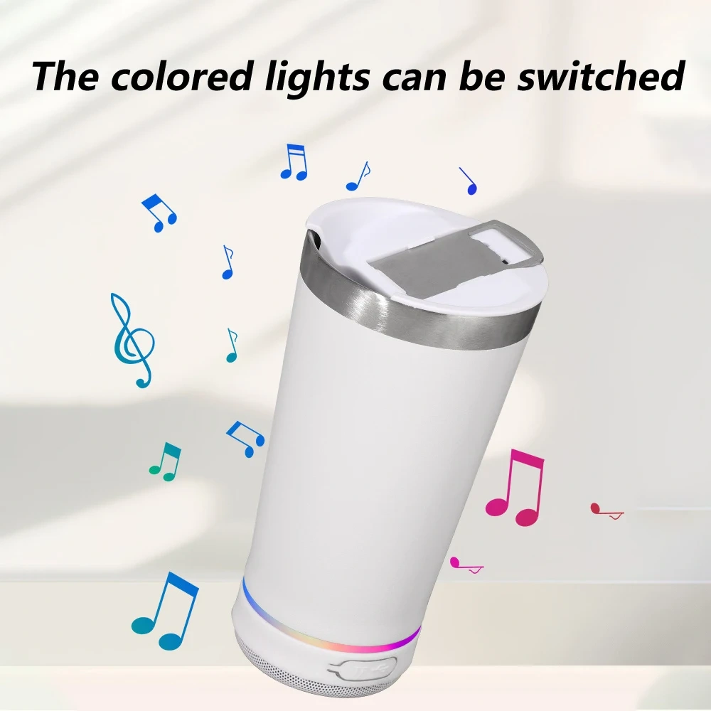 16oz Multifunction Wireless Bluetooth Speaker Outdoor Party Smart Beer Mug with Opener