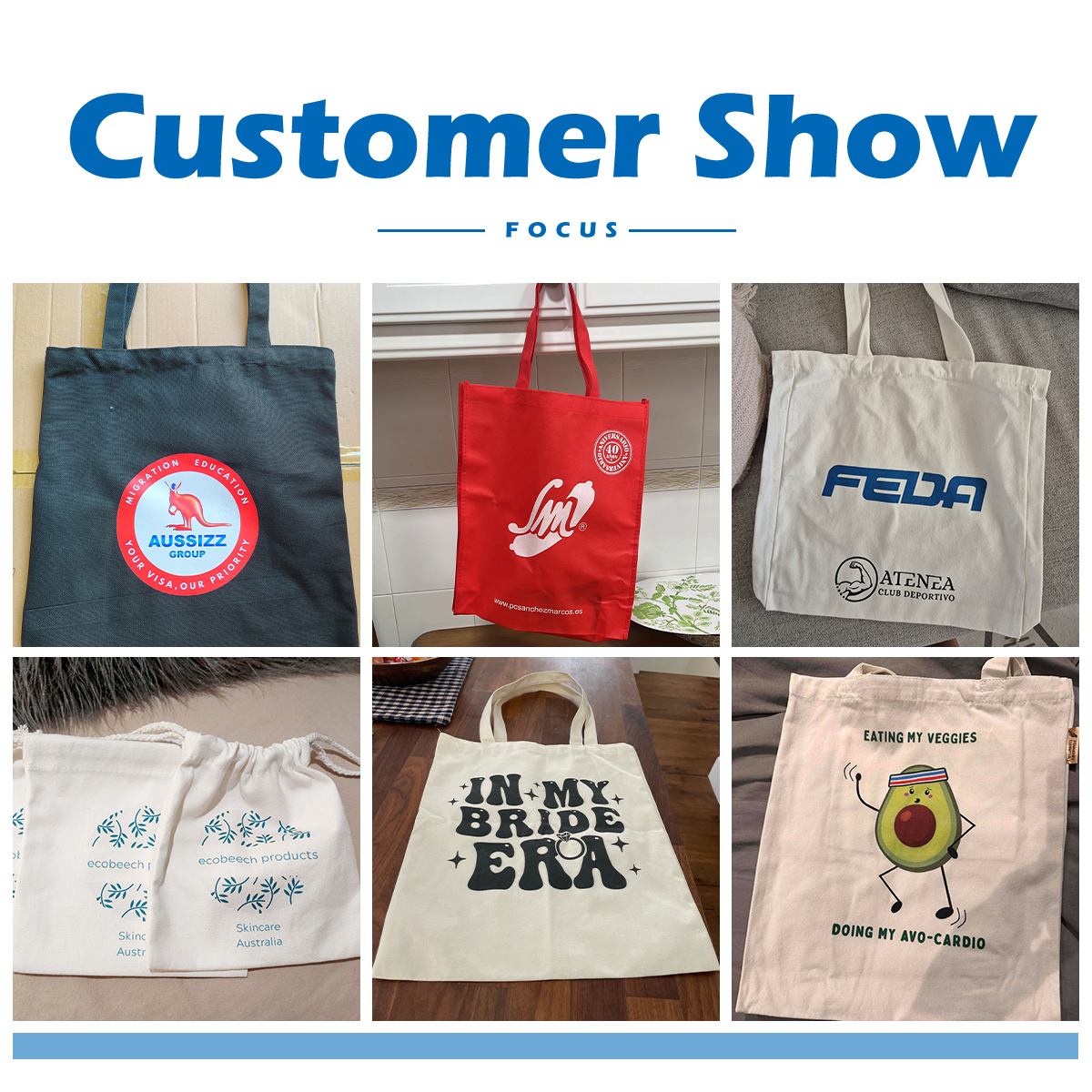 TOP Design Economical Cotton Tote Bag Lightweight Reusable Grocery Canvas Cloth Bags for DIY Advertising Promotion Gift Shopping