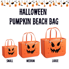 Custom Logo EVA Beach Bag Small Size Tote Bags for Children Summer Family Travel Bog Bag with Strap Washable Decoration Charms