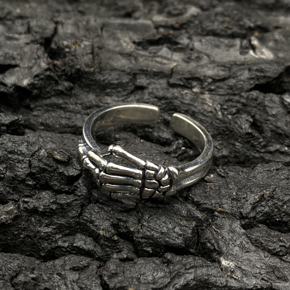 Sterling Silver Skeleton Hand Ring