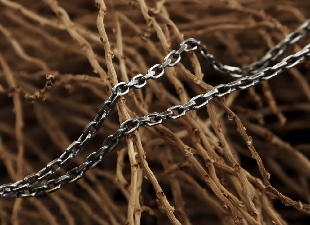 Oxidized Cable Chain Solid Silver 925.