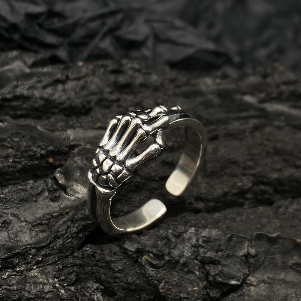 Sterling Silver Skeleton Hand Ring