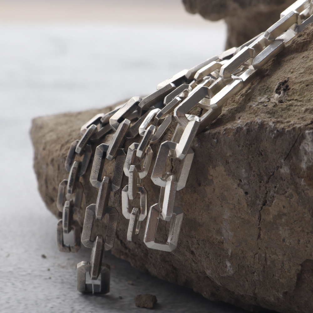 Heavy Silver Drawn Cable Chain
