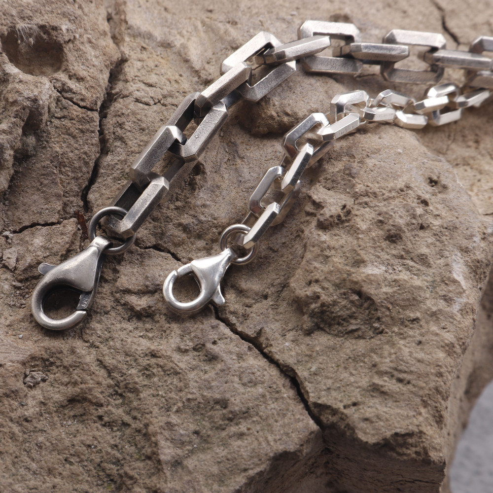 Heavy Silver Drawn Cable Chain