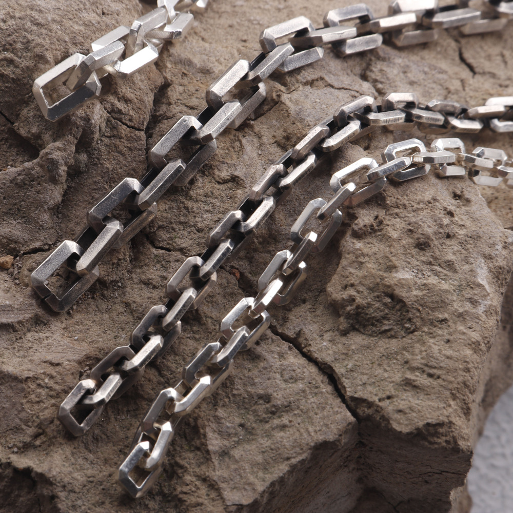 Heavy Silver Drawn Cable Chain