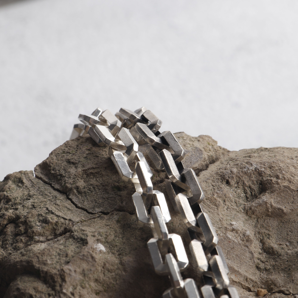 Heavy Silver Drawn Cable Chain