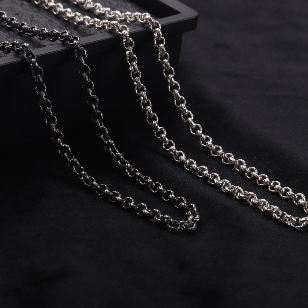 Oxidized  Silver necklace