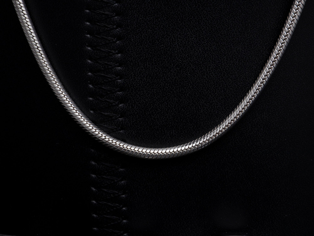 Oxidized 925 Sterling Silver Snake Chain