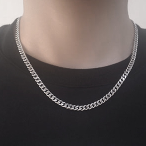 Oxidized Silver Cuban Links