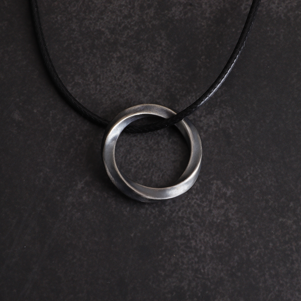 Silver Mobius Ring Pendant