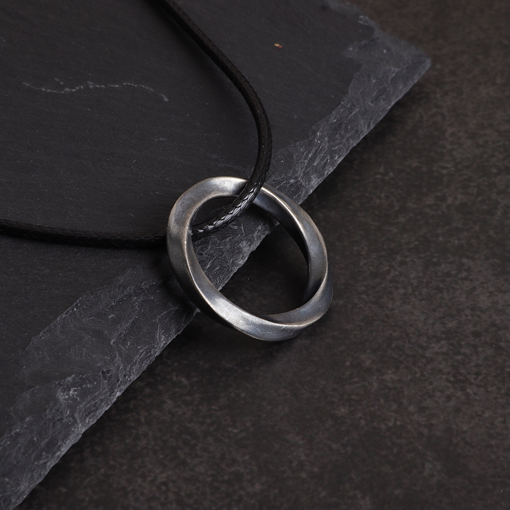 Silver Mobius Ring Pendant