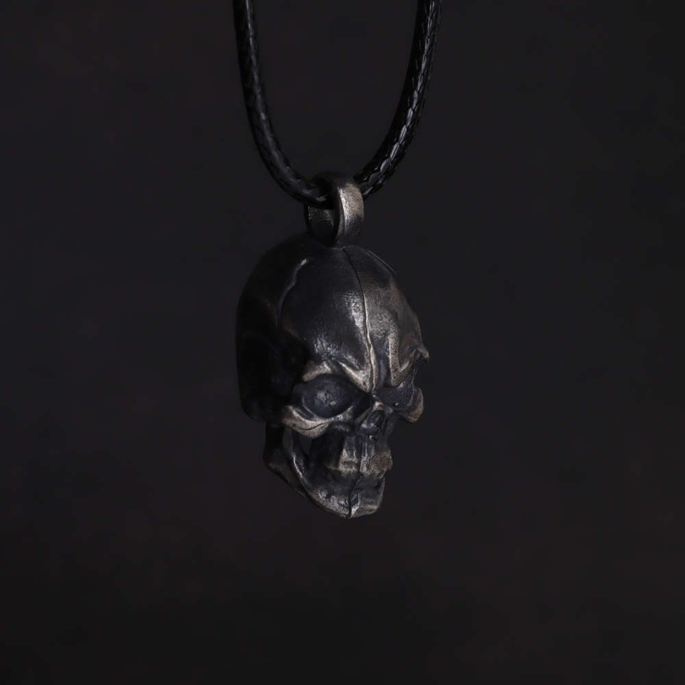 925 Silver Skull Pendant Necklace